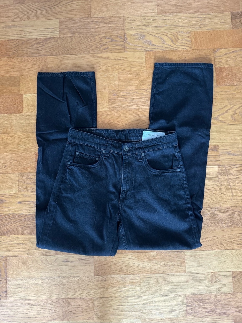 Rag & Bone Fit 4 Featherweight Black Jeans - Picture 4 of 5